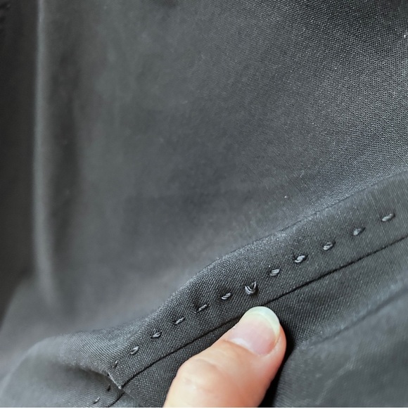 Adrienne Vilttadini Women's Size 6 Midi Dress Wool Blend LBD Lightweight - Picture 5 of 16